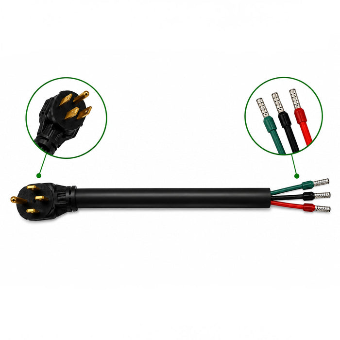 EVGreen 25" NEMA 14-50P EV Pigtail Cord, 40A/50A