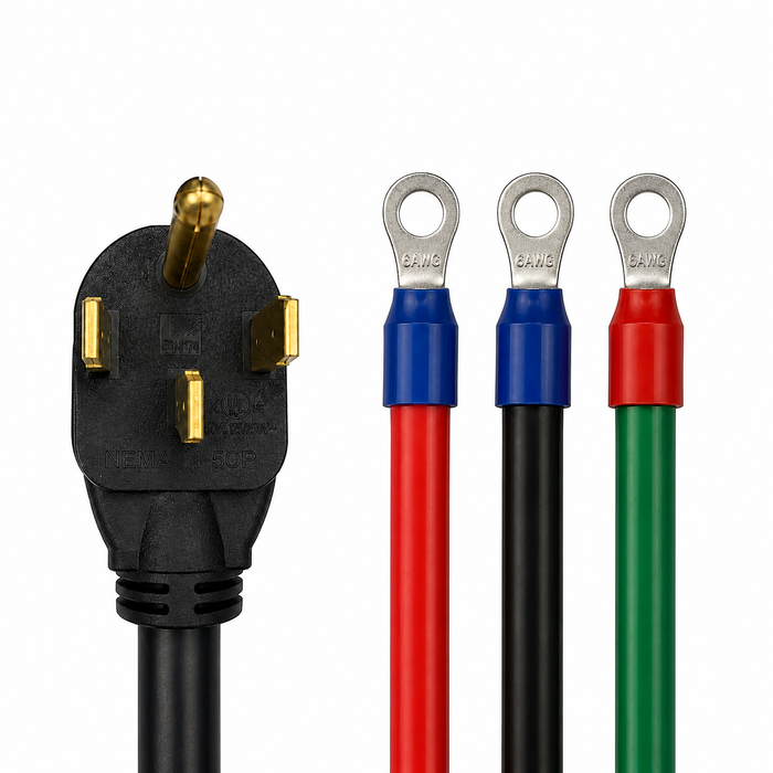 EVGreen 25" NEMA 14-50P EV Ring Cord, 40A/50A
