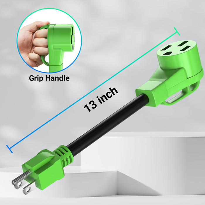NEMA 5-15P to 14-50R EV Charger Adapter